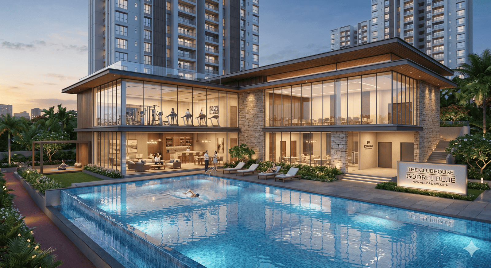 Clubhouse amenities at Godrej Blue
