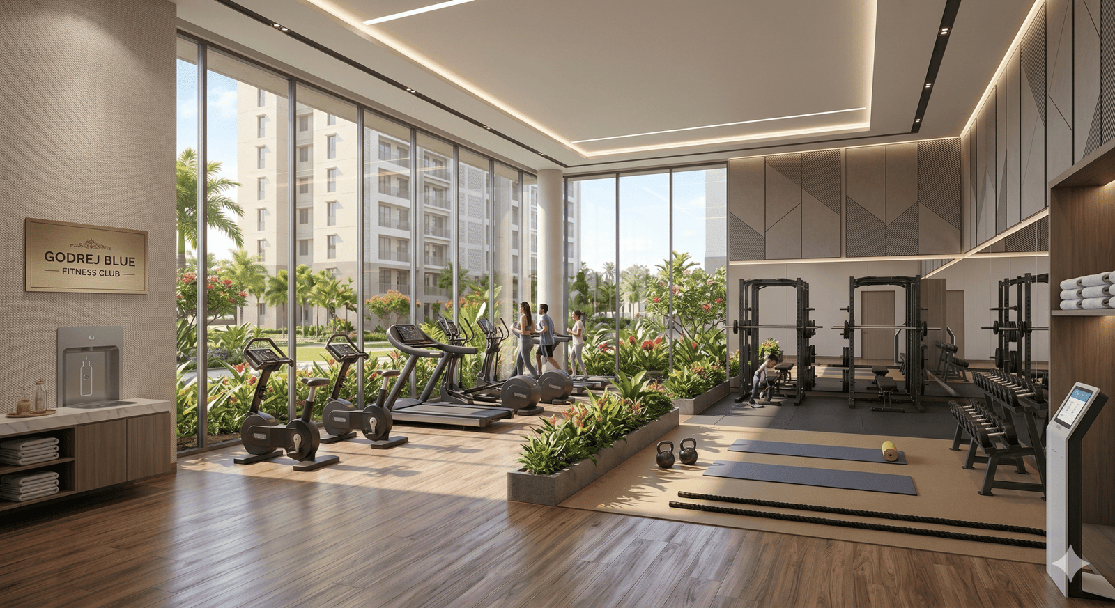 Gymnasium at Godrej Blue